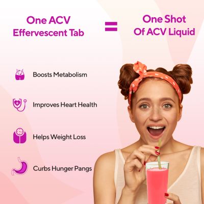 Zingavita: Apple Cider Vinegar Effervescent Tablets With ACV, Vitamin B6, B12 - 20 Tablets