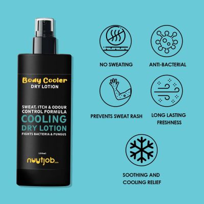 Nuutjob: Body Cooler - Prickly Heat Talcum Powder Replacement - 100ml