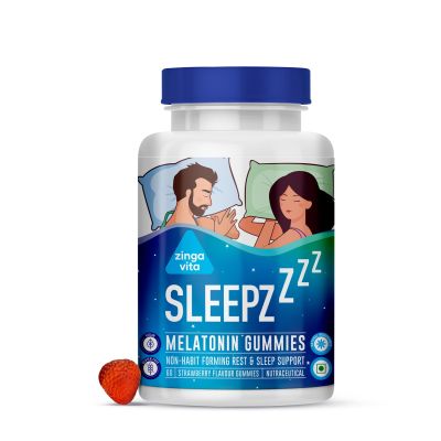 Zingavita: Melatonin Sleep Gummies Non Habit Forming supplement - 60 Gummies