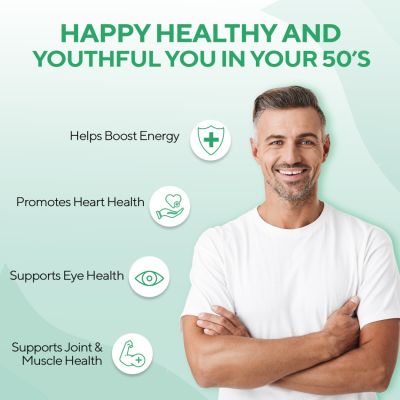 Zingavita: Multivitamin For Men 50+ With Essential Vitamin, Minerals & Herbs - 120 Tablets