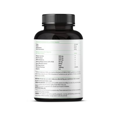 Zingavita: Burn Max Weight Management Tablets with Garcinia Cambogia - 60 Tablets