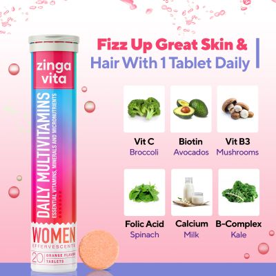 Zingavita: Daily Multivitamins Effervescent Tablets - 20 Tablets