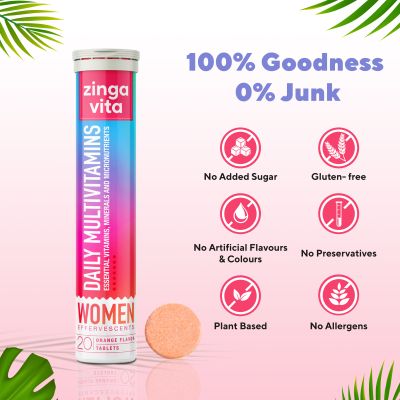 Zingavita: Daily Multivitamins Effervescent Tablets - 20 Tablets