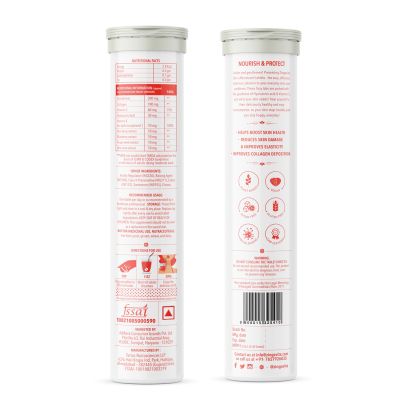 Zingavita: Smily Skin Effervescents Tablets Veg Fizz Tab Watermelon Flavour - 20 Tablets