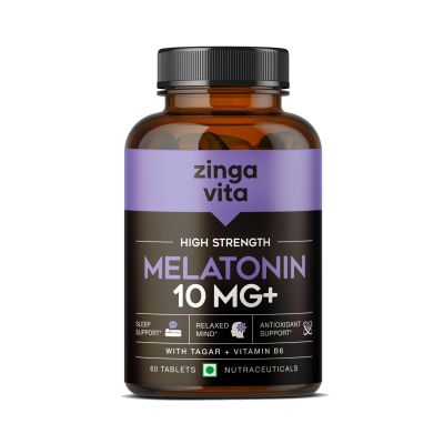 Zingavita: High Strength Melatonin Tablets for Restful Sleep and Relaxed Mind - 60 tablets
