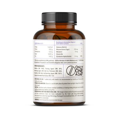 Zingavita: High Strength Melatonin Tablets for Restful Sleep and Relaxed Mind - 60 tablets