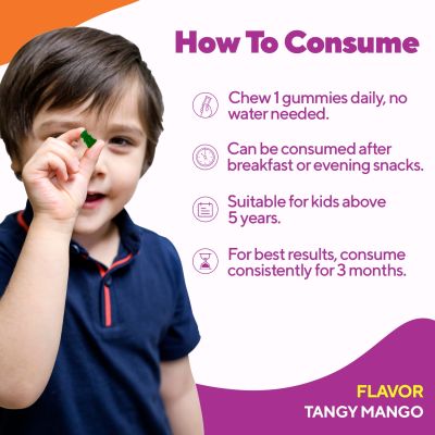 Zingavita: Strong Immunity Multivitamin Gummies for kids (With Elderberry & Blueberry) - 30 Gummies