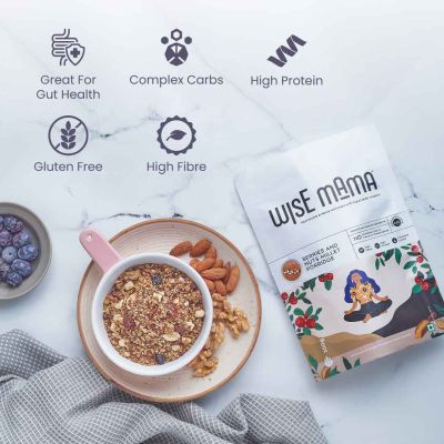 Wise Mama: Berries and Nuts Millet Porridge - Pack of 3 - 50 gm each