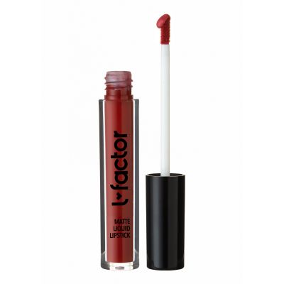L Factor Cosmetics: Vitamin E Matte liquid lipstick- Poppy's Kiss - 5ml