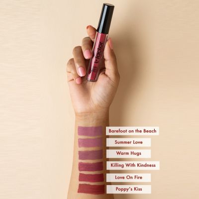 L Factor Cosmetics: Vitamin E Matte liquid lipstick- Love on Fire - 5ml