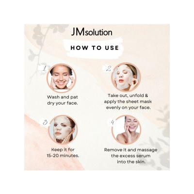 JMsolution: Water Luminous SOS Ringer Amino 2-Step Sheet Mask - Pack of 4