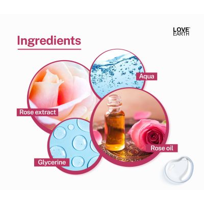 Love Earth: Rose Face Mist - 100ml