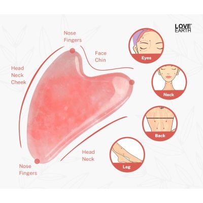 Love Earth: Rose Quartz Gua Sha - 100gm