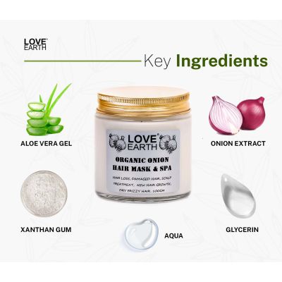 Love Earth: Organic Onion Hair Mask & Spa - 100g