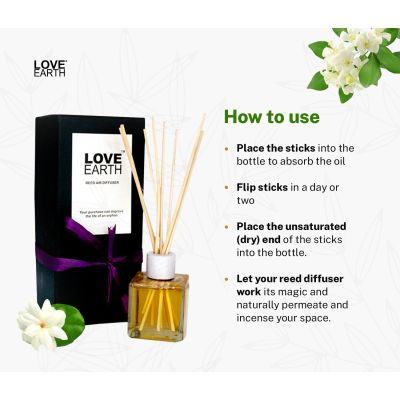 Love Earth: Reed Diffuser (Mogra) - 30ml