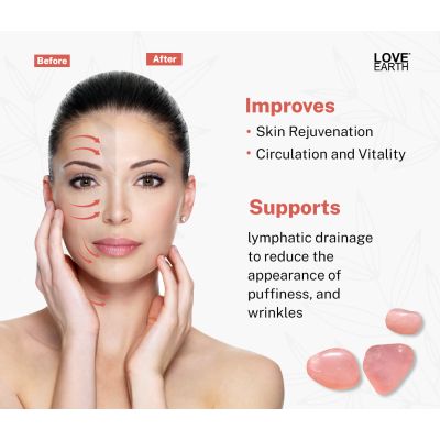 Love Earth: Rose Quartz Gua Sha - 100gm