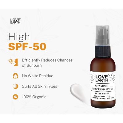 Love Earth: Vitamin C Sunscreen SPF-50 - 100ml