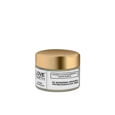 Love Earth: Vitamin C and Glutathione Face Scrub - 50gm