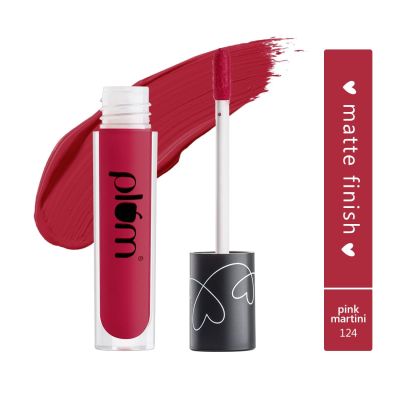 Plum: Plum Matte In Heaven Liquid Lipstick (Pink Martini - 124) - 4.5ml