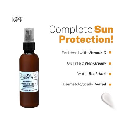 Love Earth: Vitamin C Sunscreen SPF 50 - 50ml