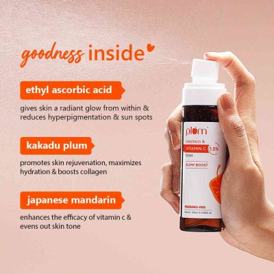 Plum: Plum 1.5% Vitamin C Toner with Mandarin For Men & Women - 100ml