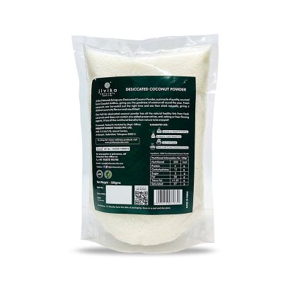 jivika naturals: Desiccated Coconut Powder - 500 gm