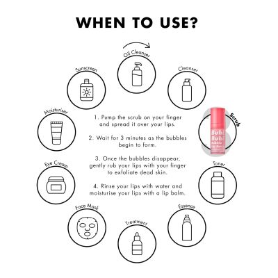 Unpa: Bubi Bubi Bubble Lip Scrub - 10ml