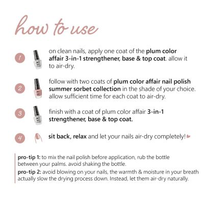 Plum: Plum Color Affair Nail Polish Summer Sorbet Collection (Peach - 157) - 11ml