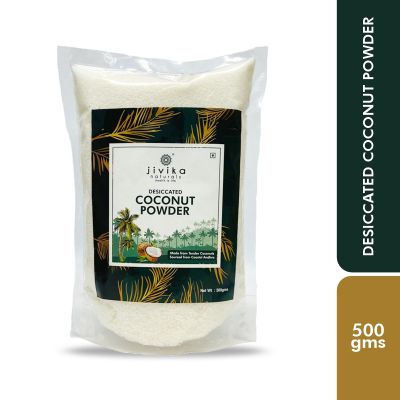 jivika naturals: Desiccated Coconut Powder - 500 gm