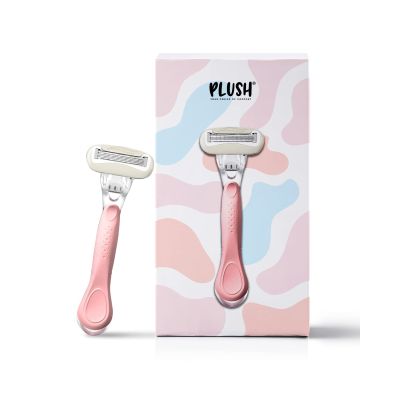 Plush: Irritation-Free 5-Blade Razor with Aloe Vera Lubricating Stip for Hair Removal
