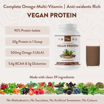Kxeta Health: Vegan Protein (Belgian Chocolate) - 25 Servings