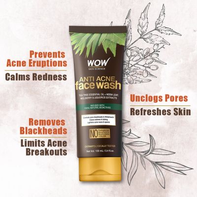 WOW: Anti Acne Face Wash - 100ml