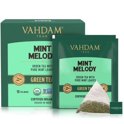 Vahdam Teas: Mint Melody Green Tea 30gm