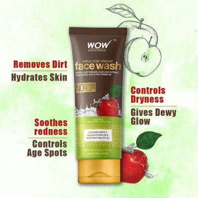 WOW: Apple Cider Vinegar Face Wash, 100 ml