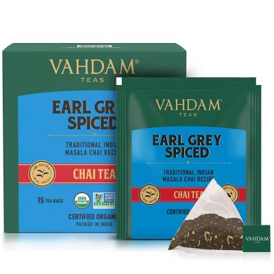 Vahdam Teas: Earl Grey Masala Chai Tea 30gm