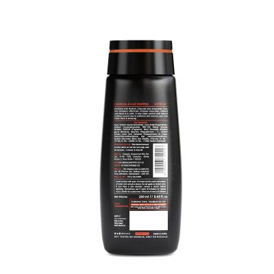 Ustraa: Charcoal & Clay Shampoo for clean scalp - 250 ml