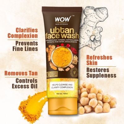 WOW: Ubtan Face Wash, 100 ml