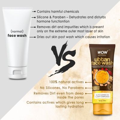 WOW: Ubtan Face Wash, 100 ml