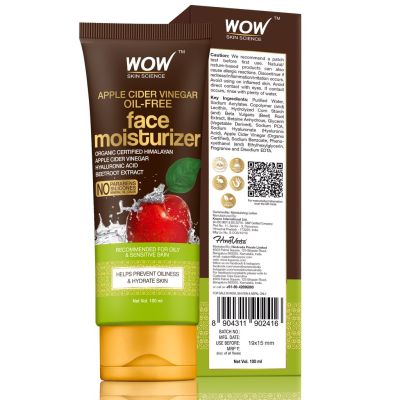 WOW: Apple Cider Vinegar Face Moisturiser, 100 ml