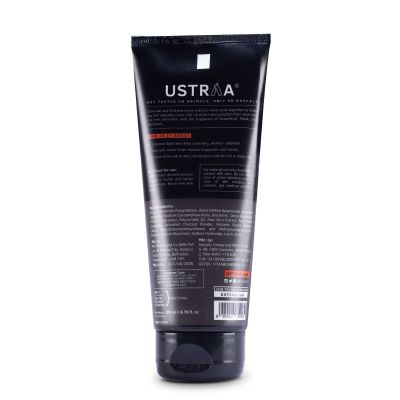 Ustraa: Activated Charcoal Body Wash for clean face - 200 ml - pack of 2
