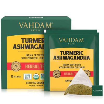 Vahdam Teas: Turmeric Ashwagandha Tea 30gm
