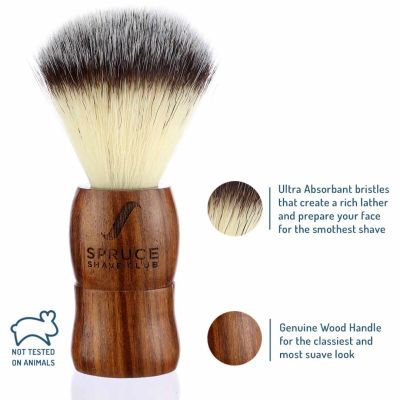 Spruce Shave Club: Genuine Wood Shaving Brush