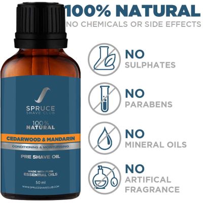Spruce Shave Club: Cedarwood & Mandarin Pre Shave Oil