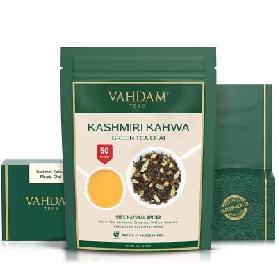 Vahdam Teas: Kashmiri Kahwa Green Tea 100gm