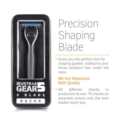 Ustraa: Gear5 Razor for better control - Black