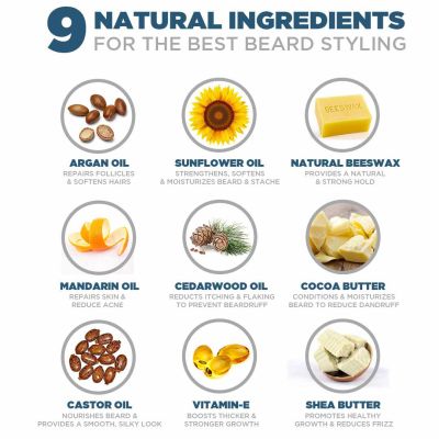 Spruce Shave Club: Beard & Moustache Wax (Cedarwood & Mandarain), 50 gm