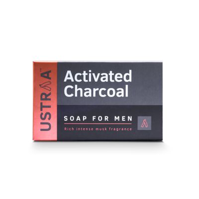 Ustraa: Activated Charcoal soap for fighting pollutants - 100g - pack of 8
