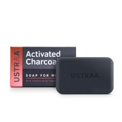 Ustraa: Activated Charcoal soap for fighting pollutants - 100g - pack of 8