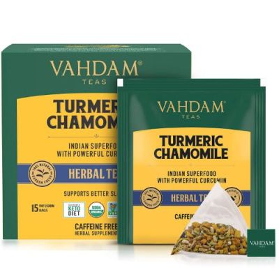 Vahdam Teas: Turmeric Chamomile Tea 30gm