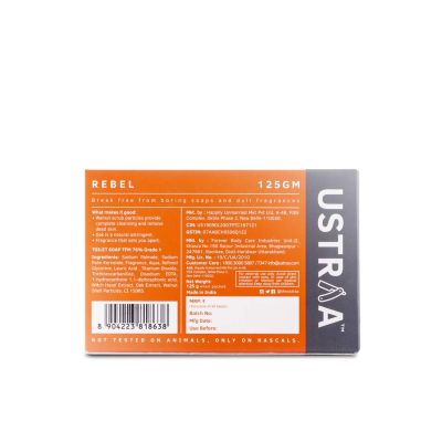 Ustraa: Rebel Cologne soap for deep cleansing - pack of 3